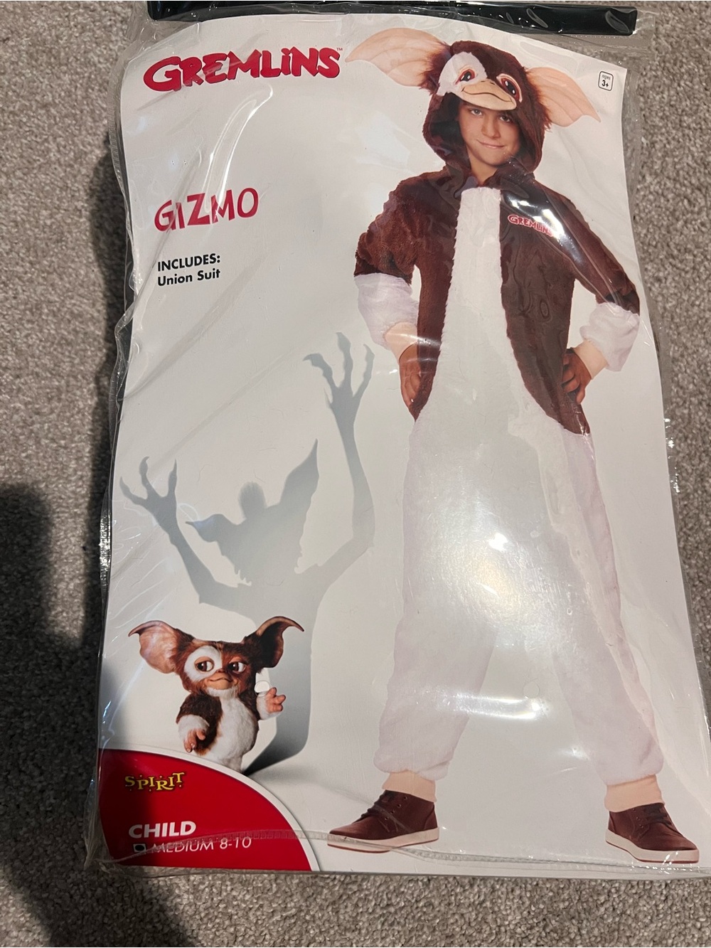Gremlins Gizmo Kids' Costume in Brown and White